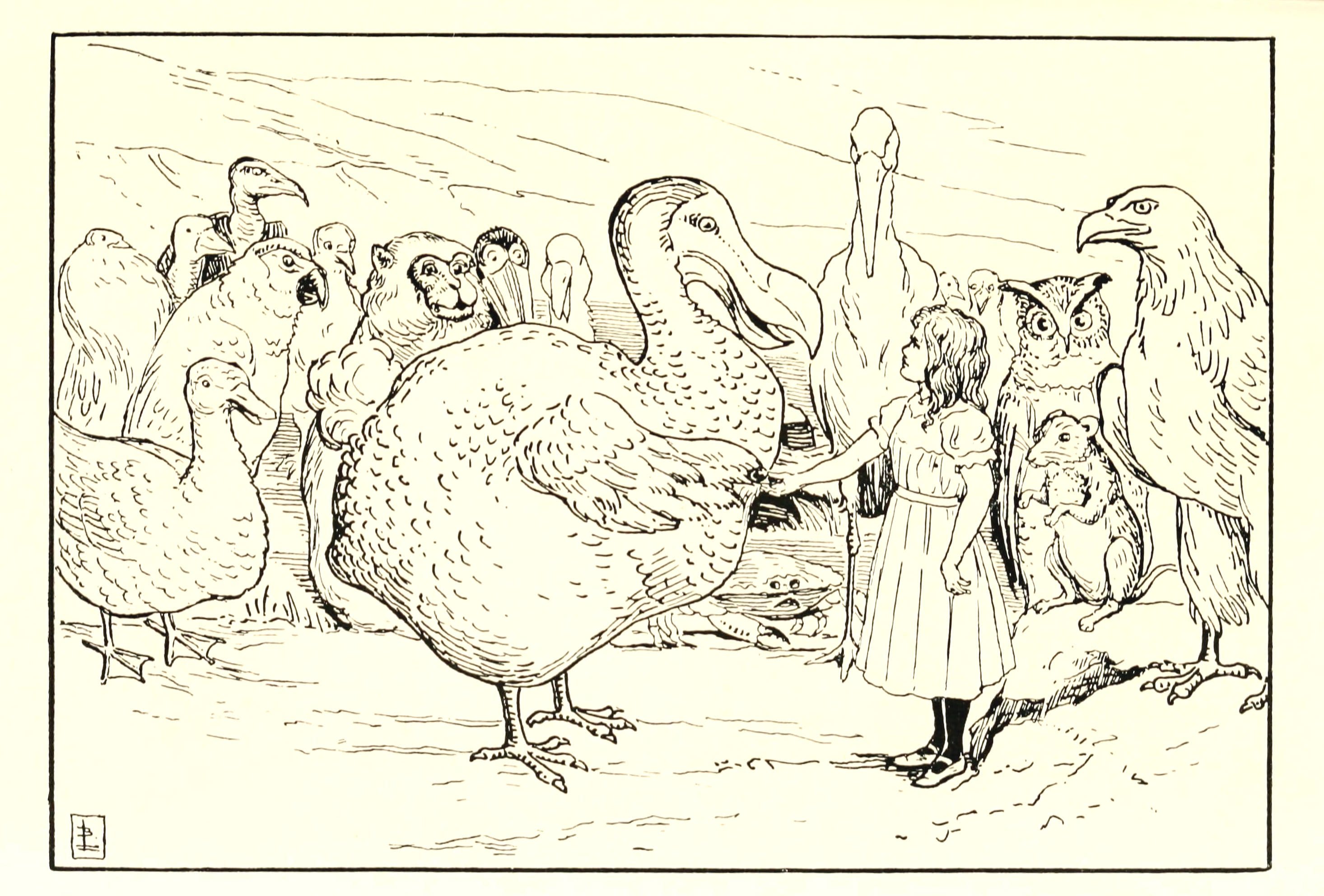 Brinsley Le Fanu — Dodo presents Alice with her fingernail