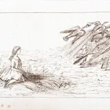 Lewis Carroll — Alice alone on the shore after the race