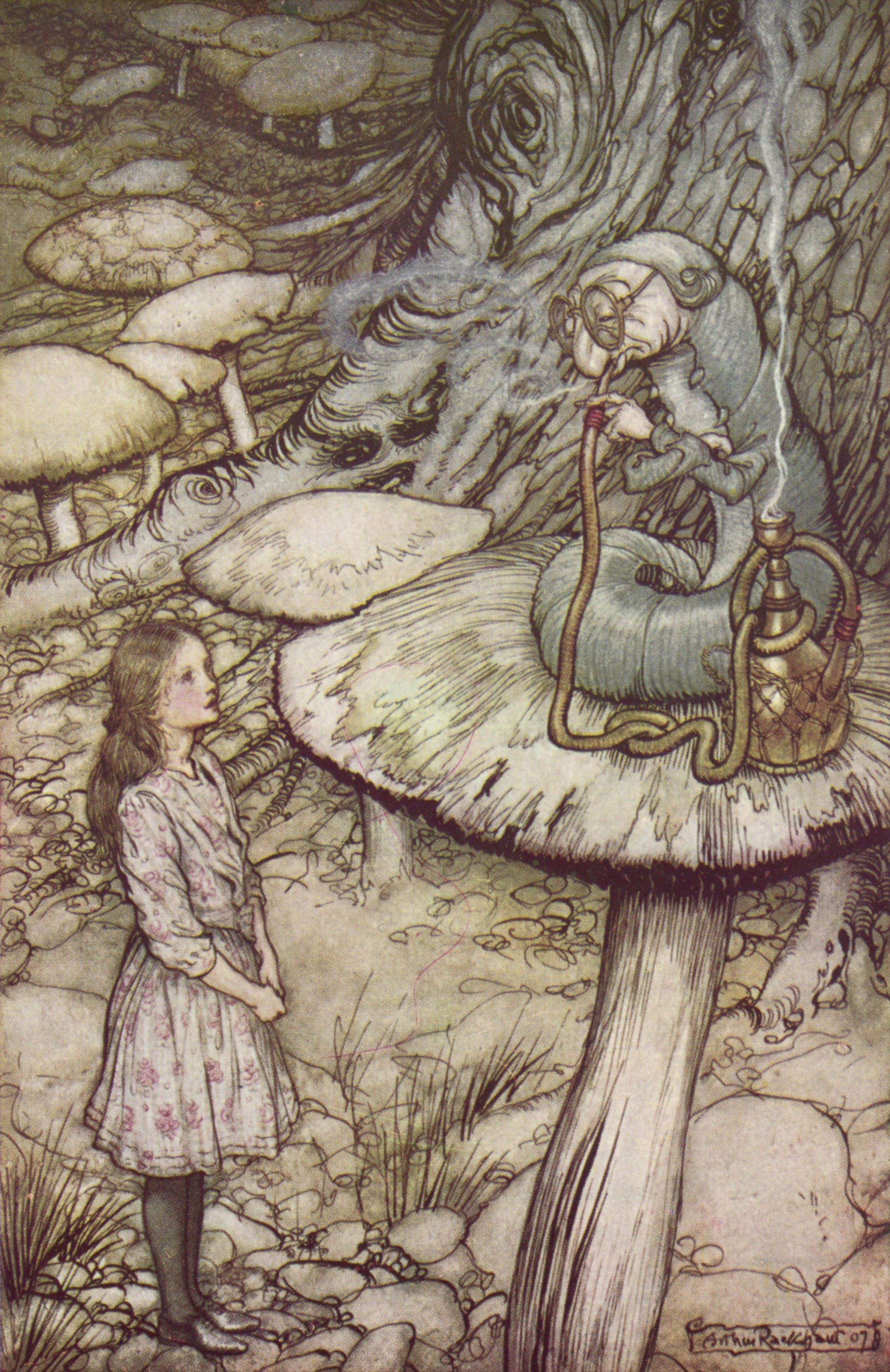 Arthur Rackham — Advice from a Caterpillar