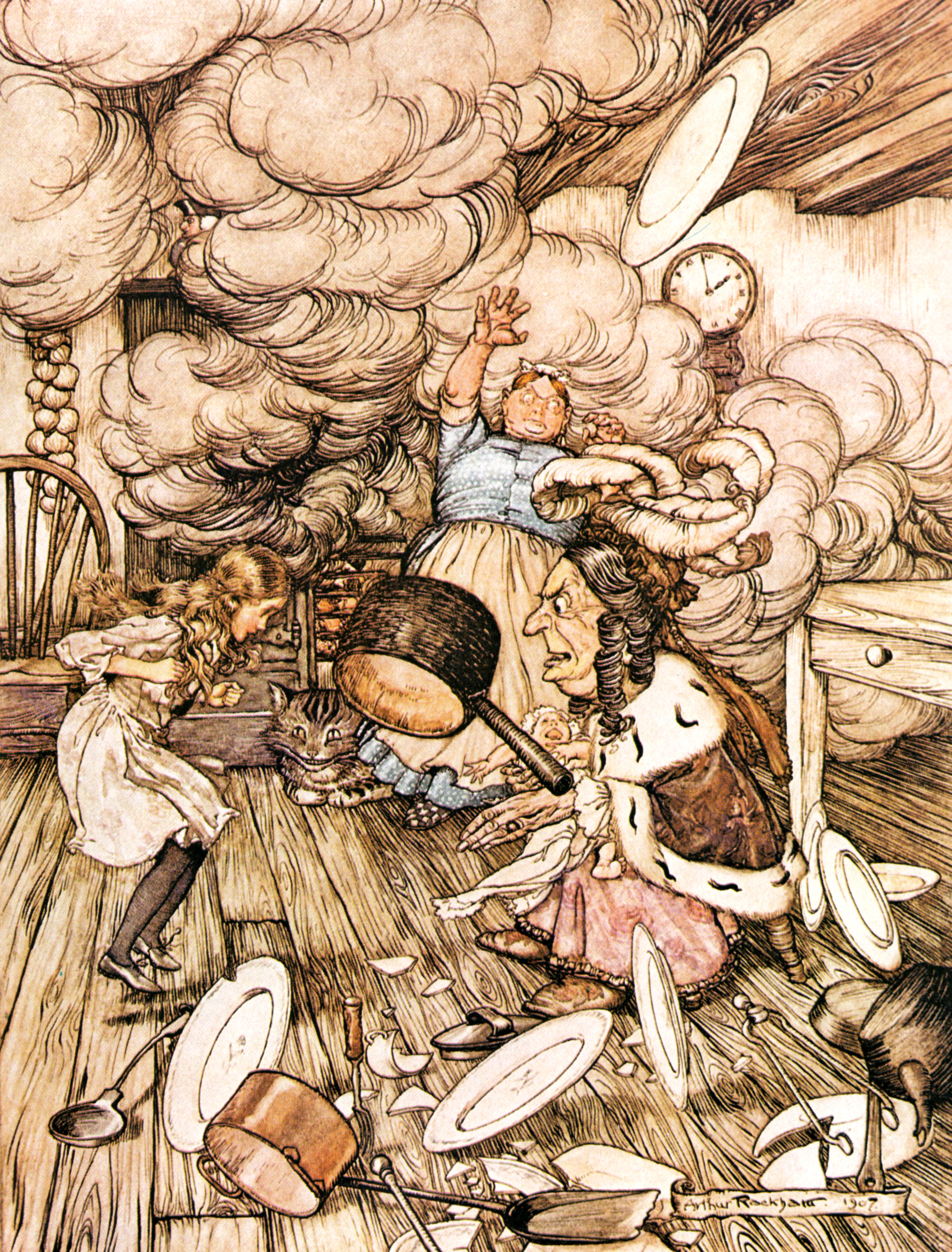Arthur Rackham — Saucepan flew by